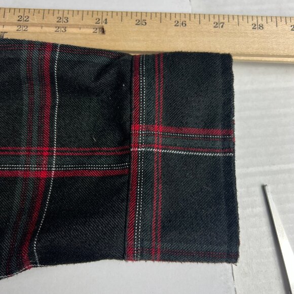 Dixxon Snap On Tool Flannel Shirt Adult Large Black Plaid Button Up Long Sleeve - Picture 12 of 16